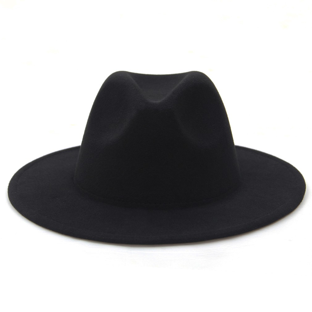 60cm Mũ vành tròn rộng phong cách vintage cho nam