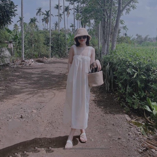 Đầm maxi nữ 2 dây bản to dáng dài đầm đi biển sexy nữ LT317 | BigBuy360 - bigbuy360.vn