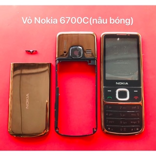 Vỏ nokia 6700c màu nâu bóng