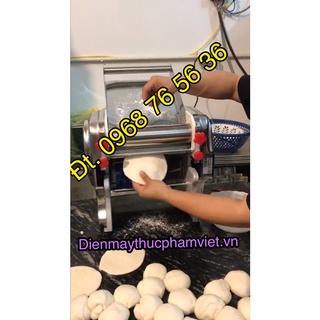 Máy cán bột mì làm bánh bao, pizza, há cảo lô cán bột 22cm