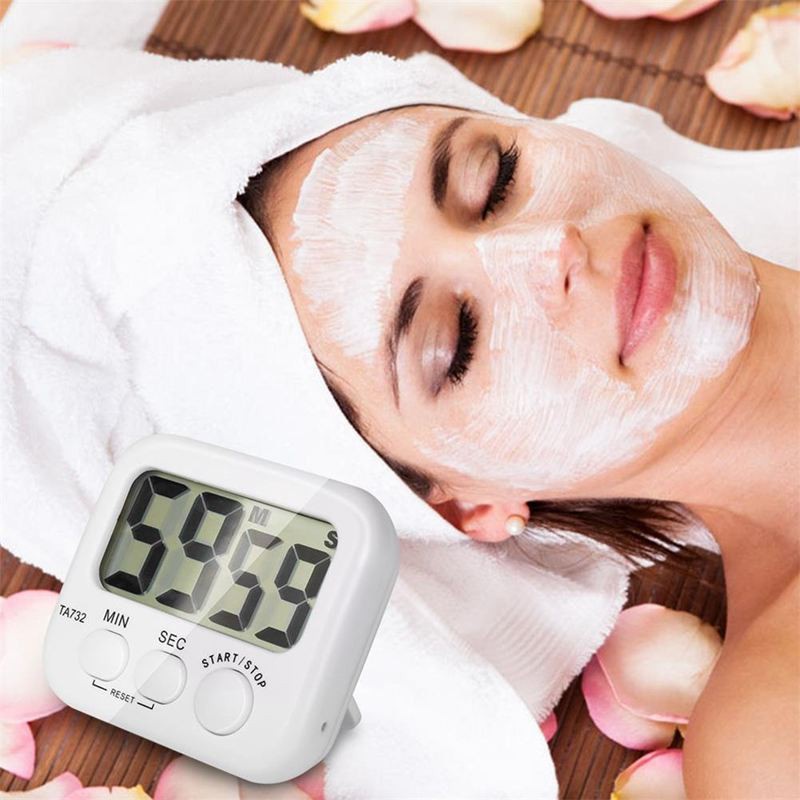 Đồng Hồ Hẹn Giờ Điện Tử Màn Hình Lớn Có Nam Châm Hiển Thị Lớn Cho Nhà Bếp