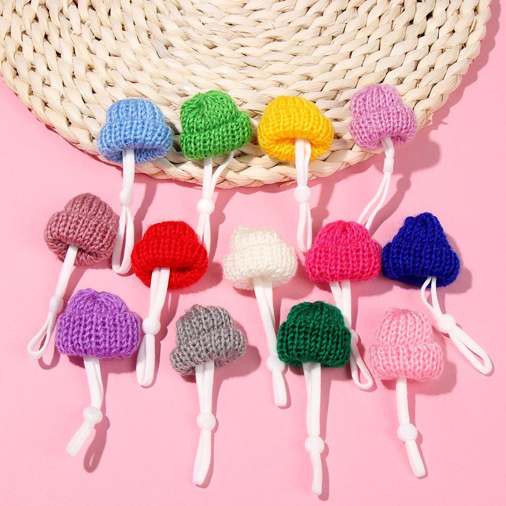 LEISURE Set 2 Mũ Len Màu Trơn Thời Trang Cho Thú Cưng