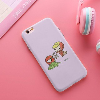Ốp lưng điện thoại Iphone 6 plus Spider Man vs Iron Man mỏng thời trang