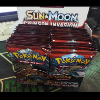 1 Pack (1 Gói) Bài Pokemon TCG Sun & Moon Crimson Invasion