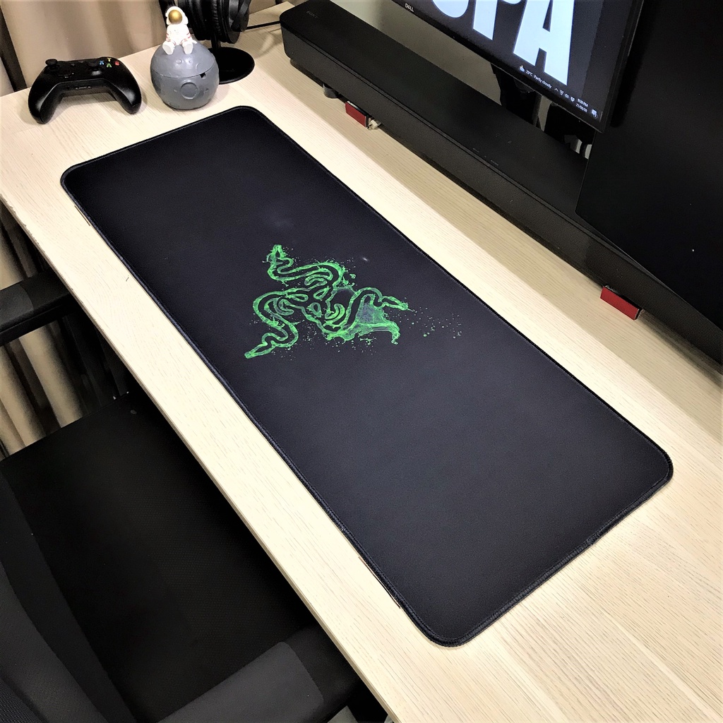 Lót Chuột - Pad Chuột - Mouse Pad - RAZER Gaming - Chống Nước - Size lớn (90x40 dày 4mm) (80x30 dày 3mm)