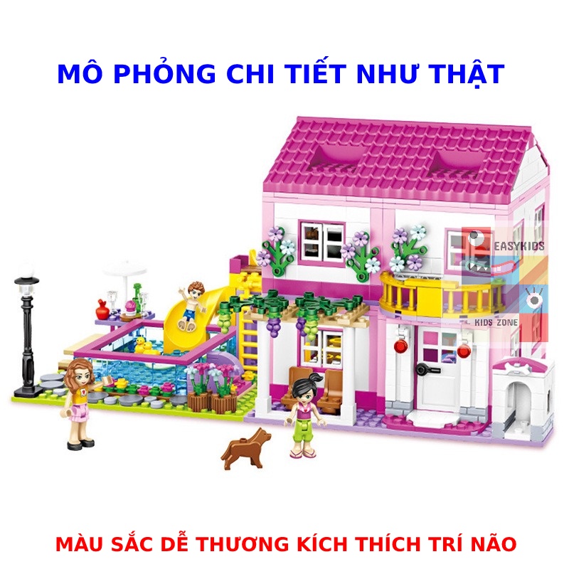 Đồ chơi lắp ráp xếp hình Biệt thự mùa hè hai lớp Summer Villa giúp trẻ phát triển trí tuệ