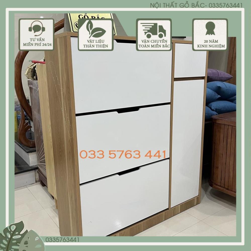 Giá giày - Tủ giày thông minh dài 1m gỗ MDF phủ melamine cao cấp, thiết kế thông minh tiện lợi