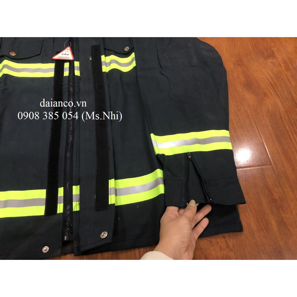 Bộ Quần Áo chống cháy màu xanh đen TT56 - Hình thật, Hàng sẵn