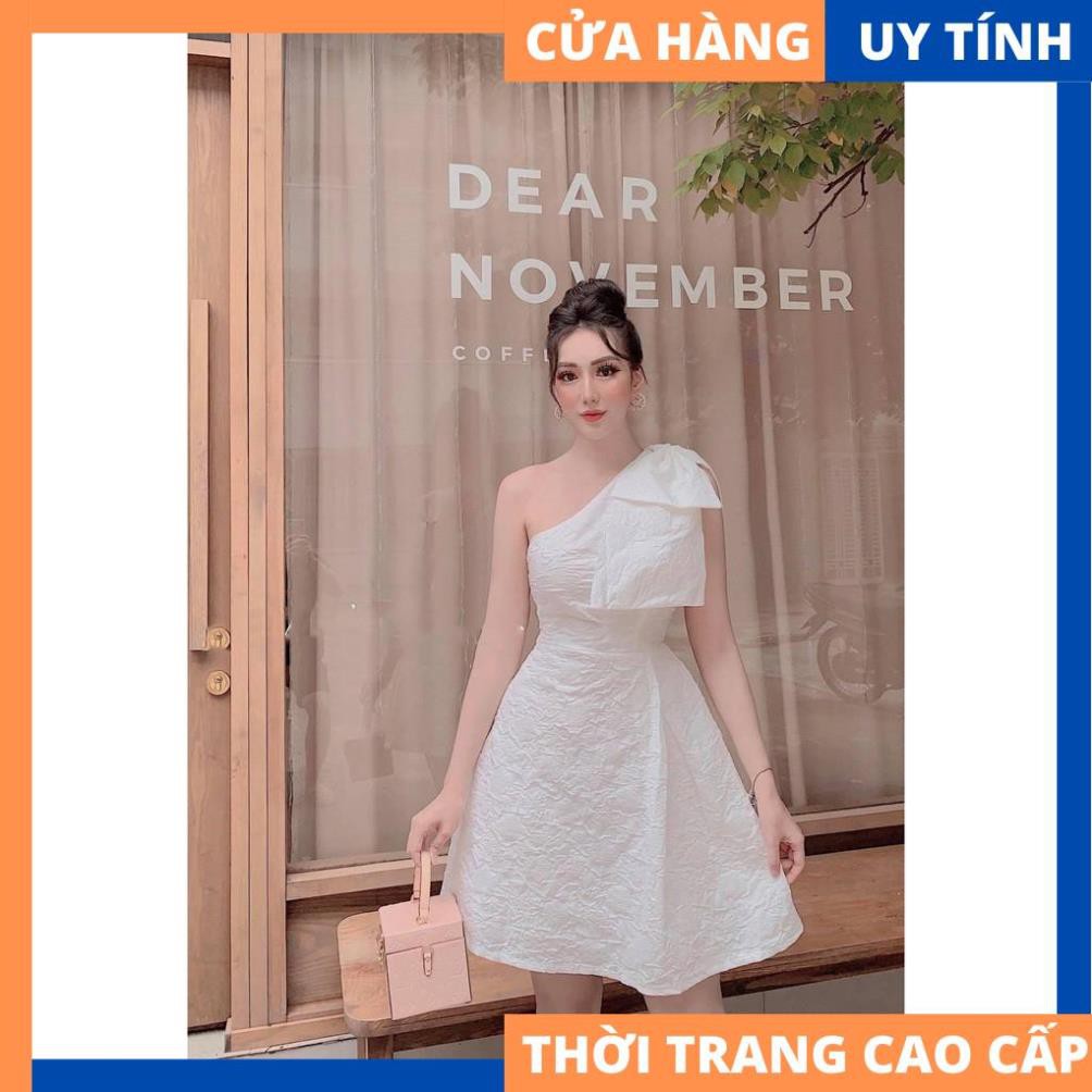 Đầm chéo nơ vai gấm mềm sang chảnh - Milan dress [HÀNG CAO CẤP] | BigBuy360 - bigbuy360.vn