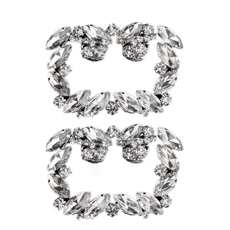 Bộ 2 kẹp đính đá tự trang trí giày cao gót