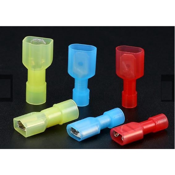 Đầu cos ghim đực cái  FDFN / MDFN cách điện chống cháy túi 50 cái