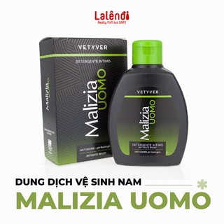 Dung dịch vệ sinh nam Malizia UOMO hương cỏ thơm Vetyver ngăn mùi 200ml