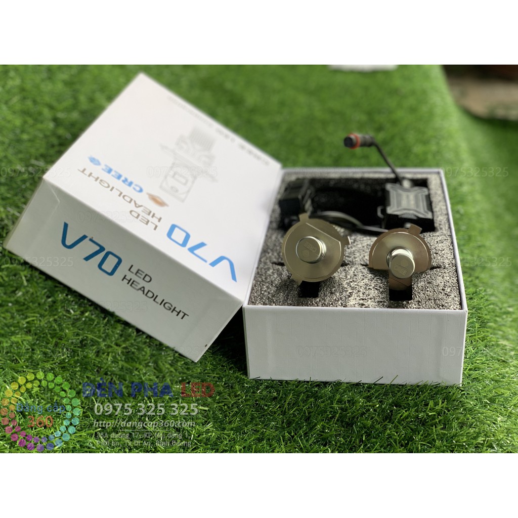 2 bóng - CHÍNH HÃNG - Đèn Led CREE XHP70 V70 Vua đèn Led nhân XHP50 + XHP70 - sáng hơn XHP70 L9 L8 L7 L5