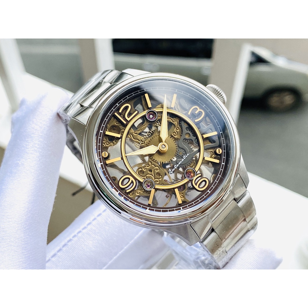 Đồng hồ nam dây thép Thomas Earnshaw Automatic Skeleton ES 8231 33