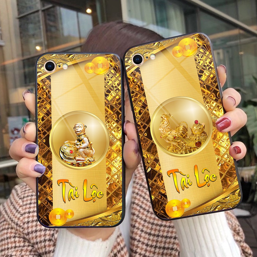 Ốp lưng KÍNH iphone 5 /5S/ 6 /6S/  6 PLUS  in hình 3D 12 CON GIÁP -TÀI LỘC-PHÚ QUÝ -SIÊU ĐẸP