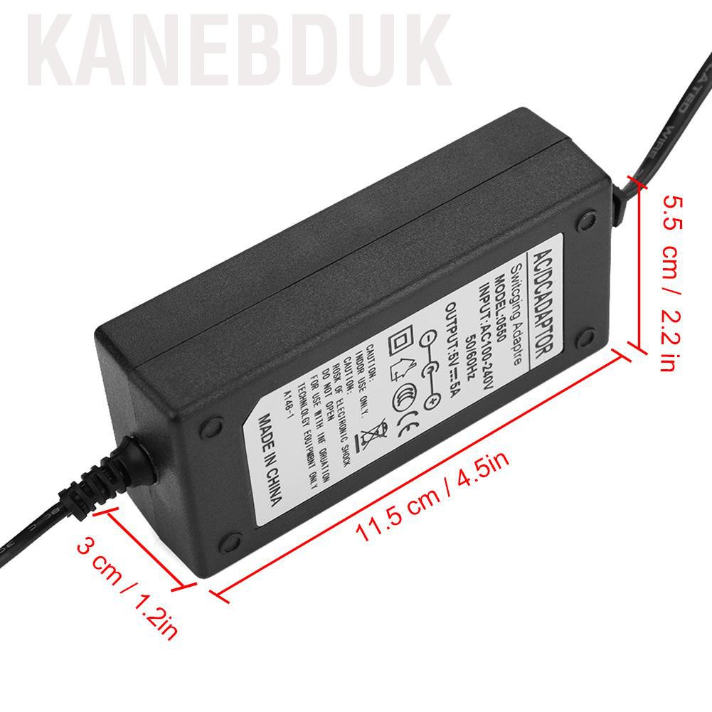 Kanebduk AC 100-240V To 24V/12V/5V 2A/4A/5A/6A Power Supply Adapter US Plug LED Strip CS