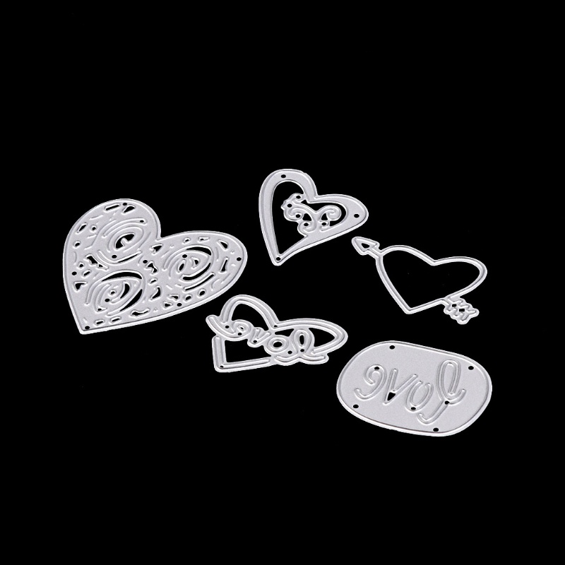 Khuôn Cắt Giấy Kim Loại Hình Trái Tim