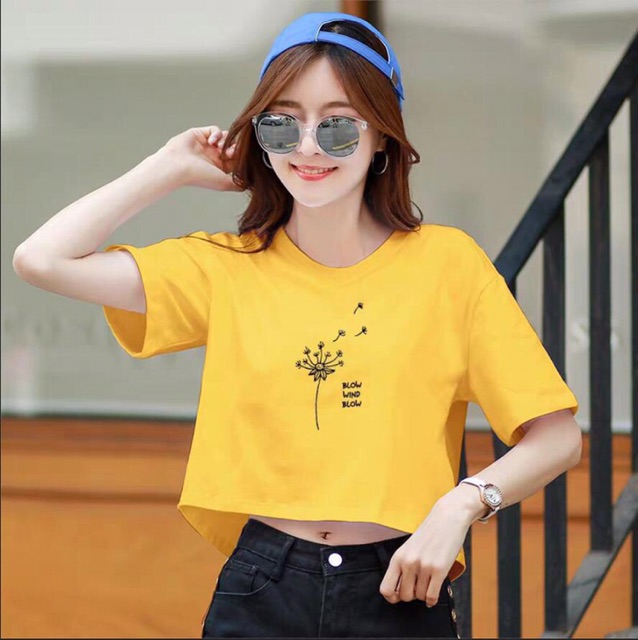 😊 Áo CROPTOP THÊU FROM RỘNG 😘 | BigBuy360 - bigbuy360.vn