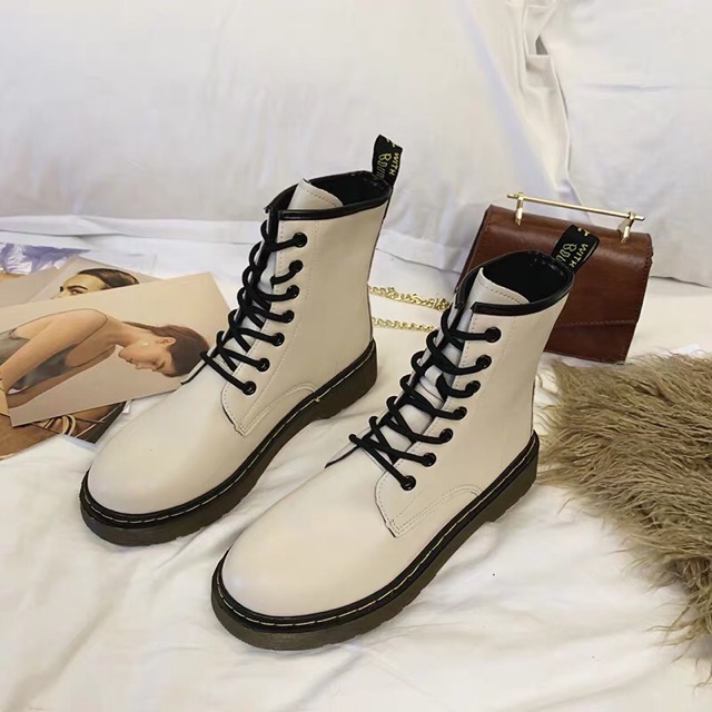 [Mã FASHIONXANH194 giảm 10k đơn từ 50k] Giày ulzzang dáng Martins cao cổ đế trong ( có ảnh thật cuối) | BigBuy360 - bigbuy360.vn