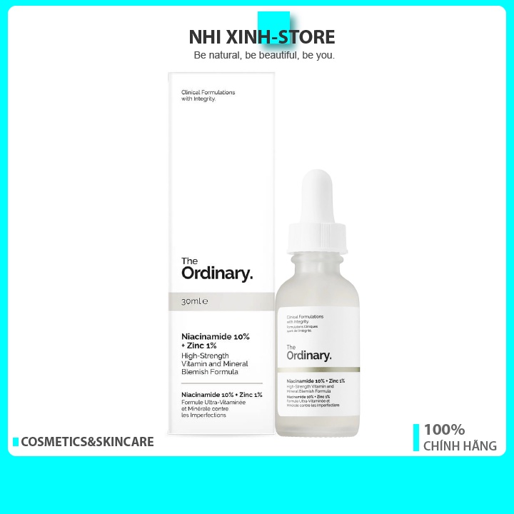 [CHÍNH HÃNG-GIÁ HỦY DIỆT] Tinh Chất The Ordinary Niacinamide 10% + Zinc 1%