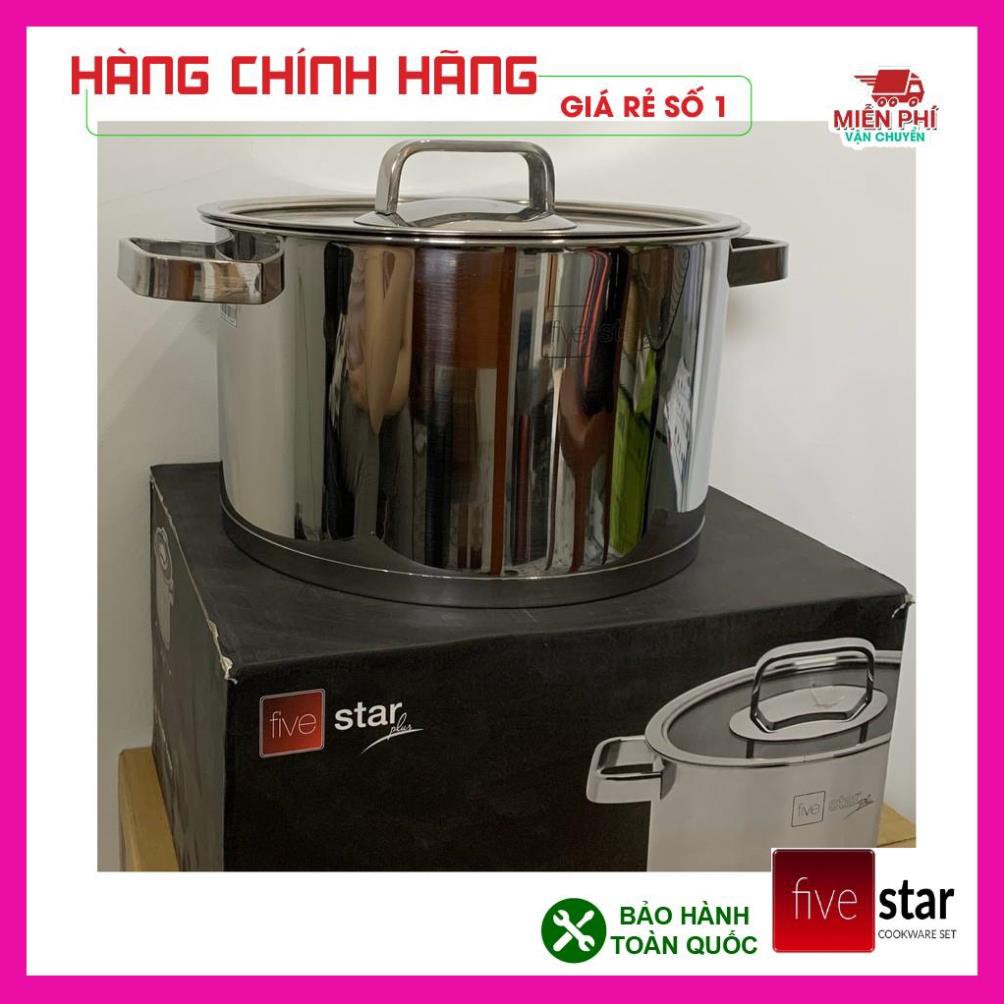 Nồi Inox Fivestar 3 đáy cao cấp quai đũa, NỒI INOX BẾP TỪ FIVESTAR SIZE 16CM, 18CM, 20CM, 24CM