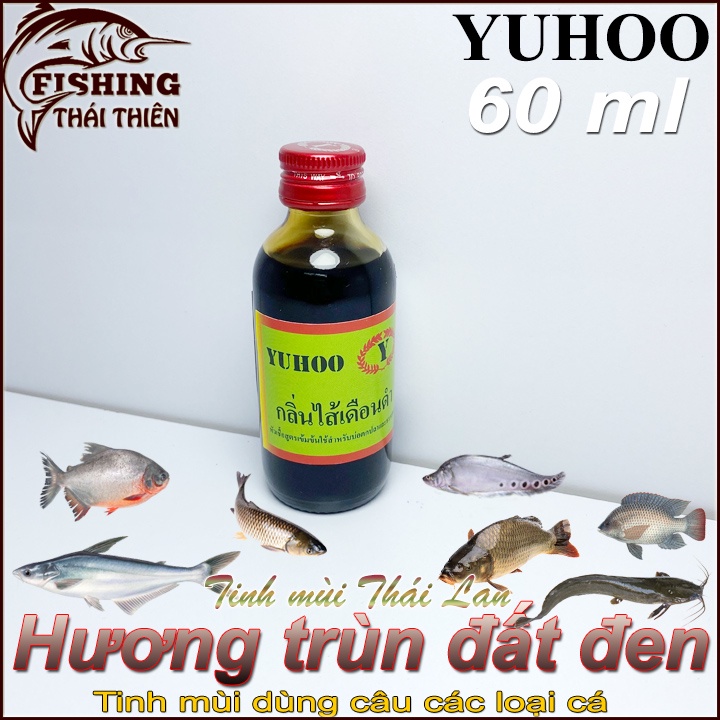 Tinh Mùi Câu Cá Thái Lan, Hương Trùn Đất Đen Dùng Câu, Dụ Cá Sông Tự Nhiên, Hồ Dịch Vụ Chai 58ml