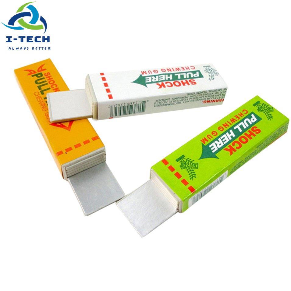⚡Khuyến mại⚡Fashionable Unique Fantastic Safety Trick Joke Funny Toys Electric Shock Shocking Chewing Gum Pull Out Head  for Gifts