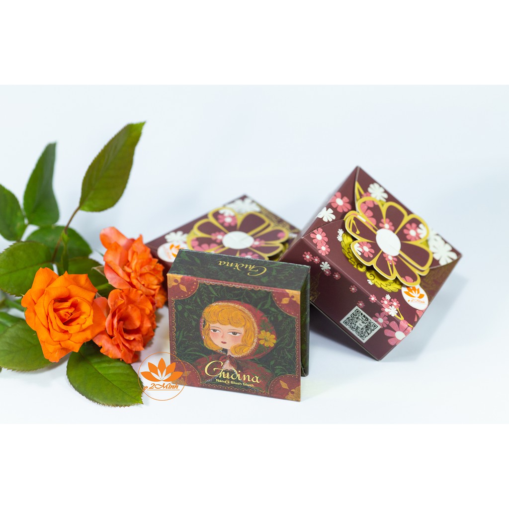 SGUICAMI - Phấn má công chúa Gudina tone hồng cam tự nhiên