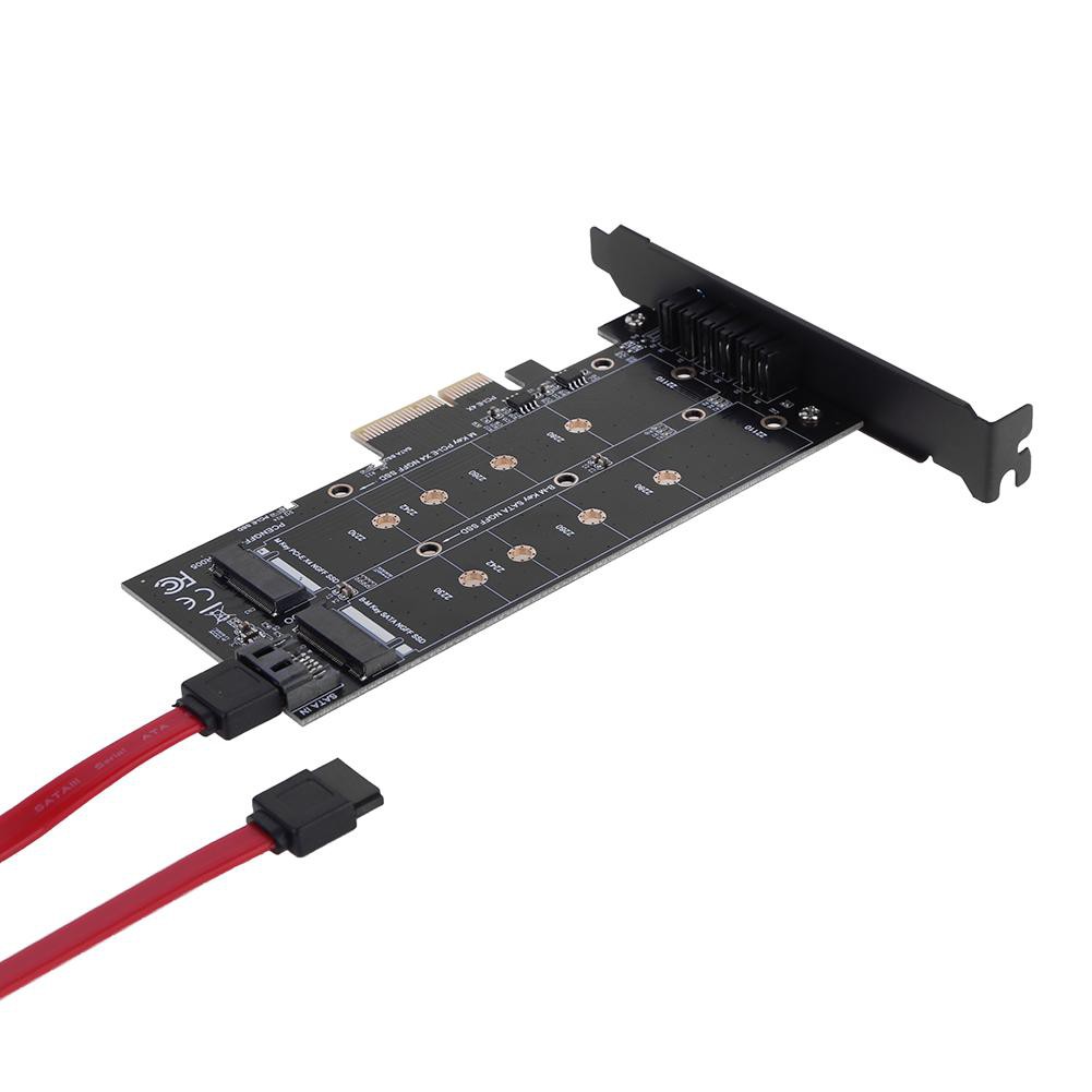 [rem]★New PCI-E 4X to NGFF SSD Adapter Card B-key+M-key M.2 NGFF+NVME Adapter Card | WebRaoVat - webraovat.net.vn