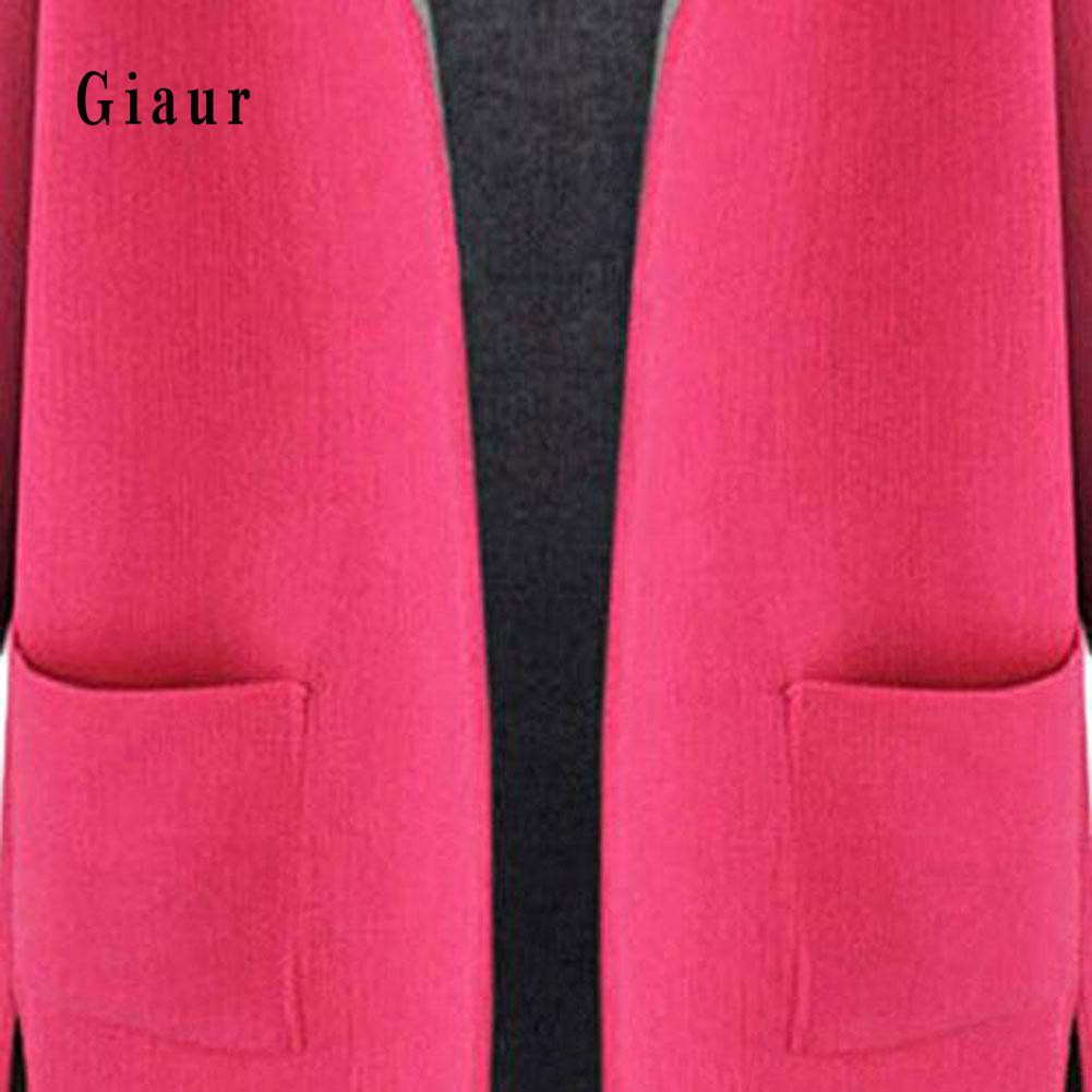 Áo khoác Cardigan tay dài có nón thời trang thu đông cho phái nữ