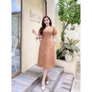 váy công sở cổ v