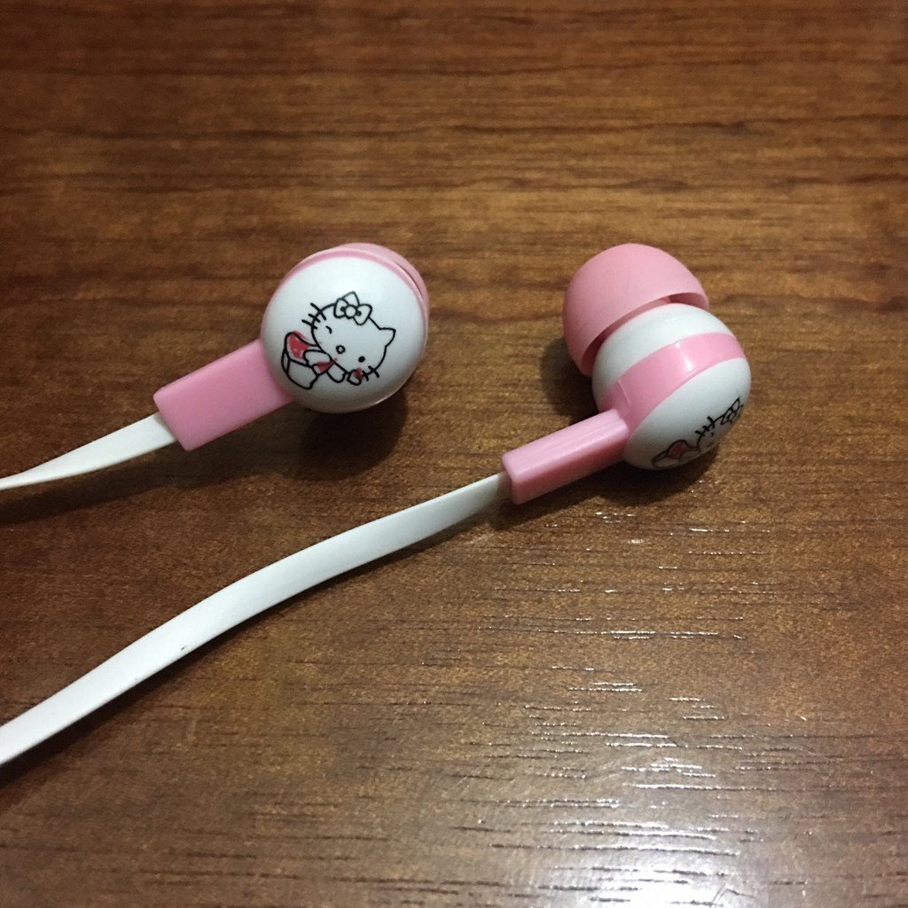 Tai nghe nhét tai Hello Kity Thời trang Hàn Quốc cho các bạn trẻ