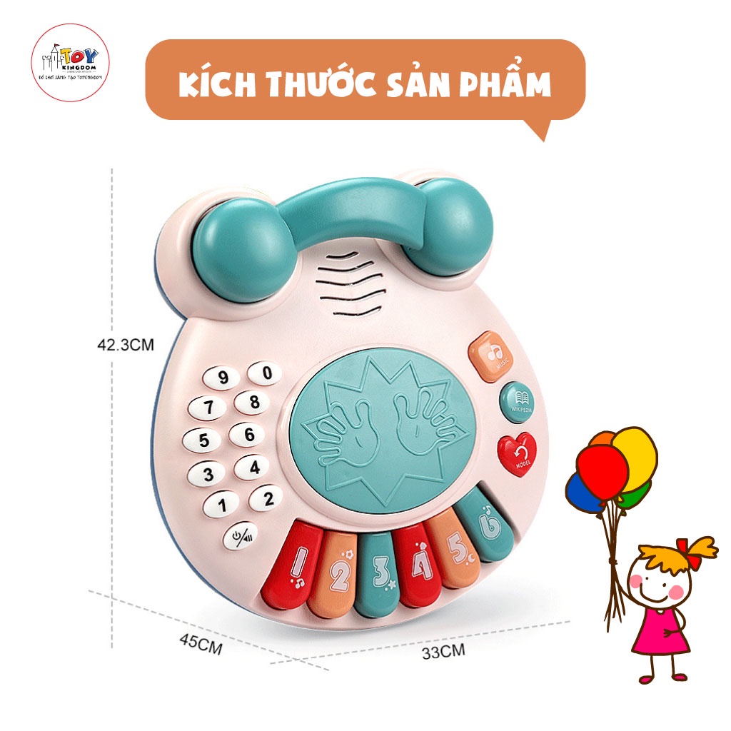 Đồ Chơi Phát Nhạc Tiếng Anh Cho Bé Có Đàn, Trống, Số Đếm Dành Cho Bé Từ 6 Tháng