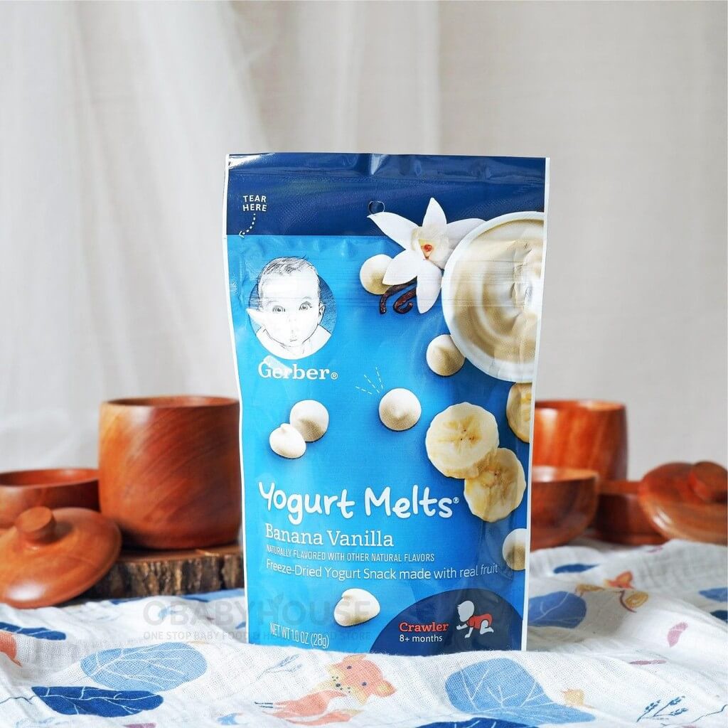 Sữa chua khô Gerber Yogurt Melts ăn dặm cho bé