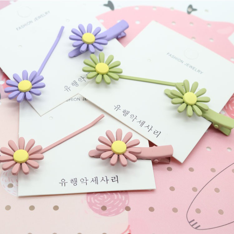 SET 2 KẸP TÓC HOA CÚC HỌA MI