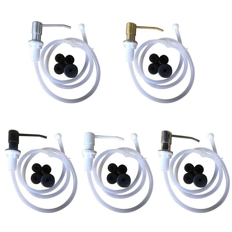 (Hàng Mới Về) 1 Set Bình Xịt Xà Phòng Bằng Thép Không Gỉ Có Vòi Bơm Tiện Dụng