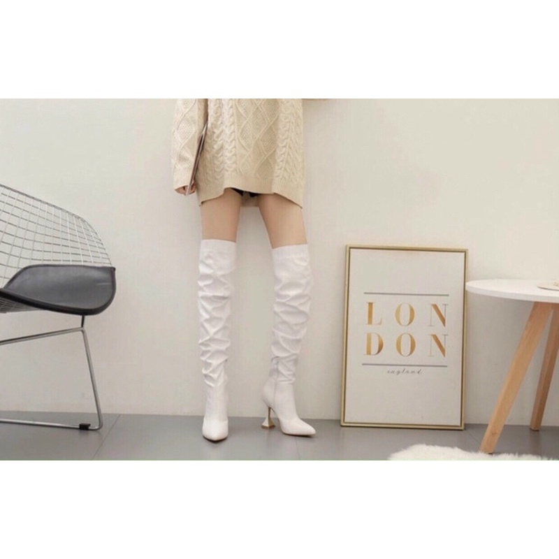 Bốt đùi nhăn da mềm hàng 2m