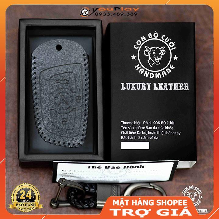 Bao da Chìa khoá Ô tô Vinfast Lux a, Lux sa, Fadil... bọc chìa khoá ô tô da, bảo vệ chống xước, va đập