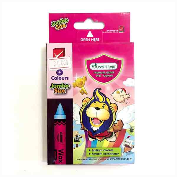 (HÀNG CHÍNH HÃNG) Bút sáp 8 Màu - 12 màu WASHABLE JUMBO loại tẩy rửa được hiệu Matser Art - Thái Lan FREE SHIP