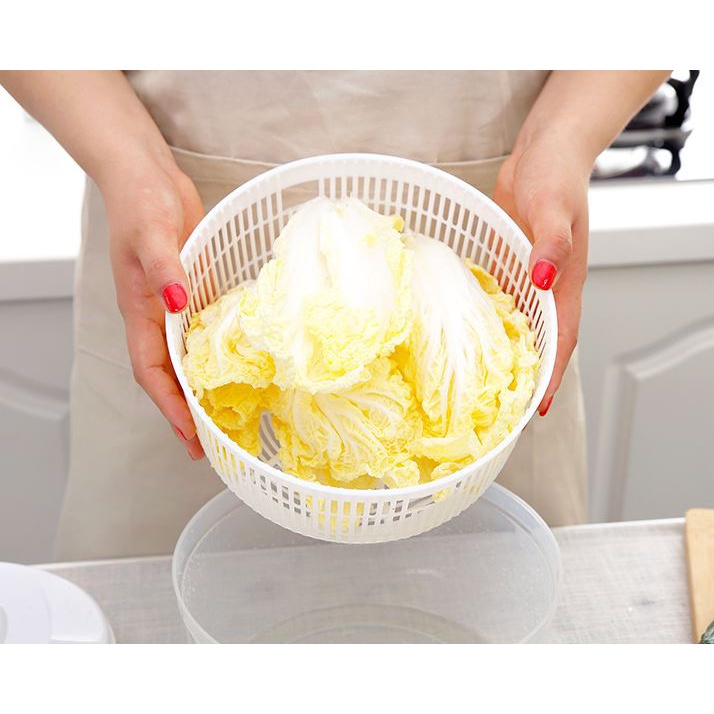 Rổ quay rau ráo rau ngay tức thì, giữ được độ tươi lâu của thực phẩm