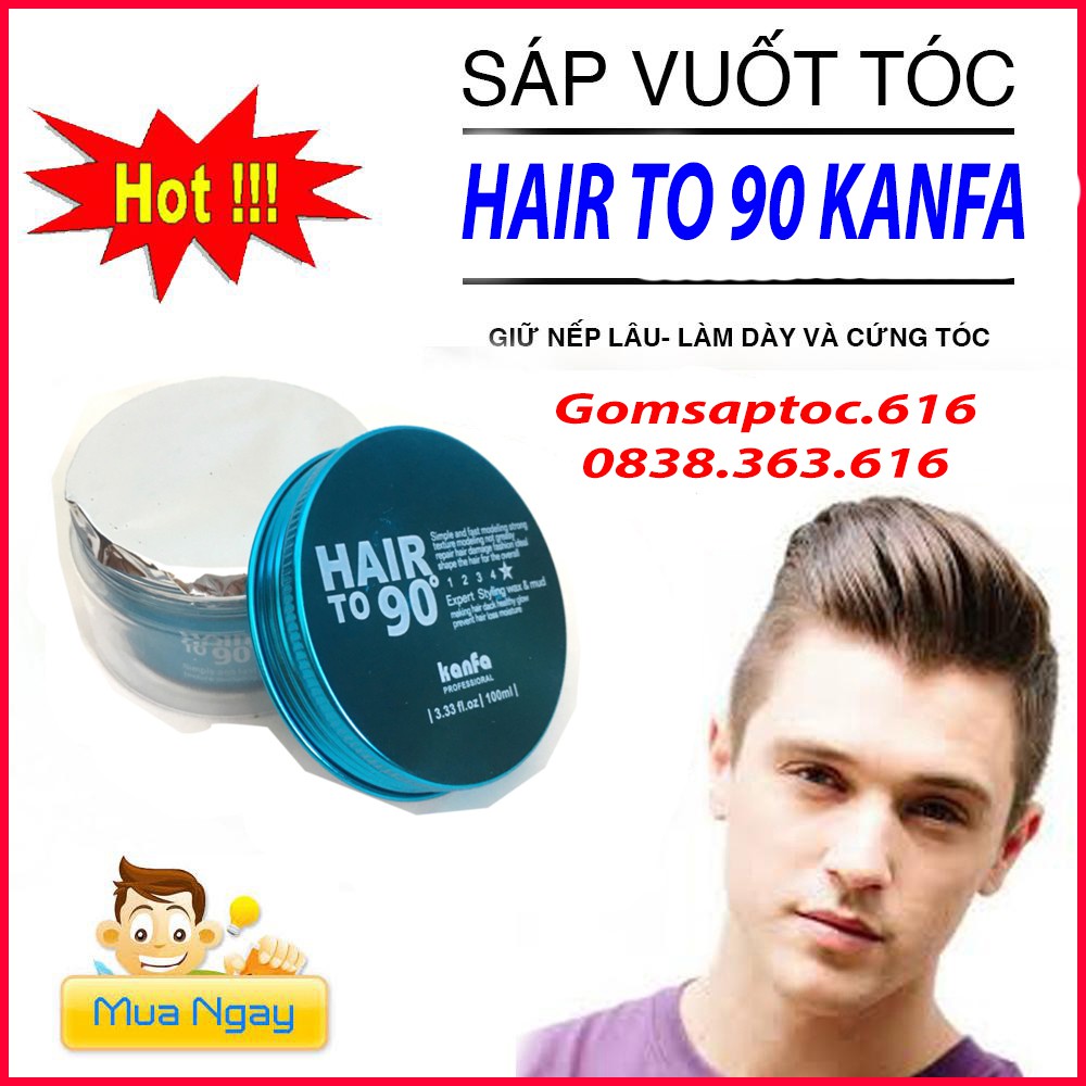 💥CHÍNH HÃNG💥 SÁP VUỐT TÓC NỮ HAIRTO90 KANFA 100ml cao cấp chuẩn salon