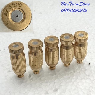Set 5 Đầu bep phun sương số 5 cỡ 0,5mm chất Liệu đồng thau