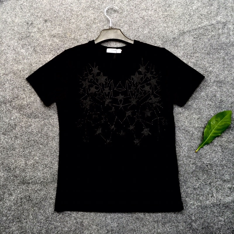 Áo phông YSL đính đá sao-2205