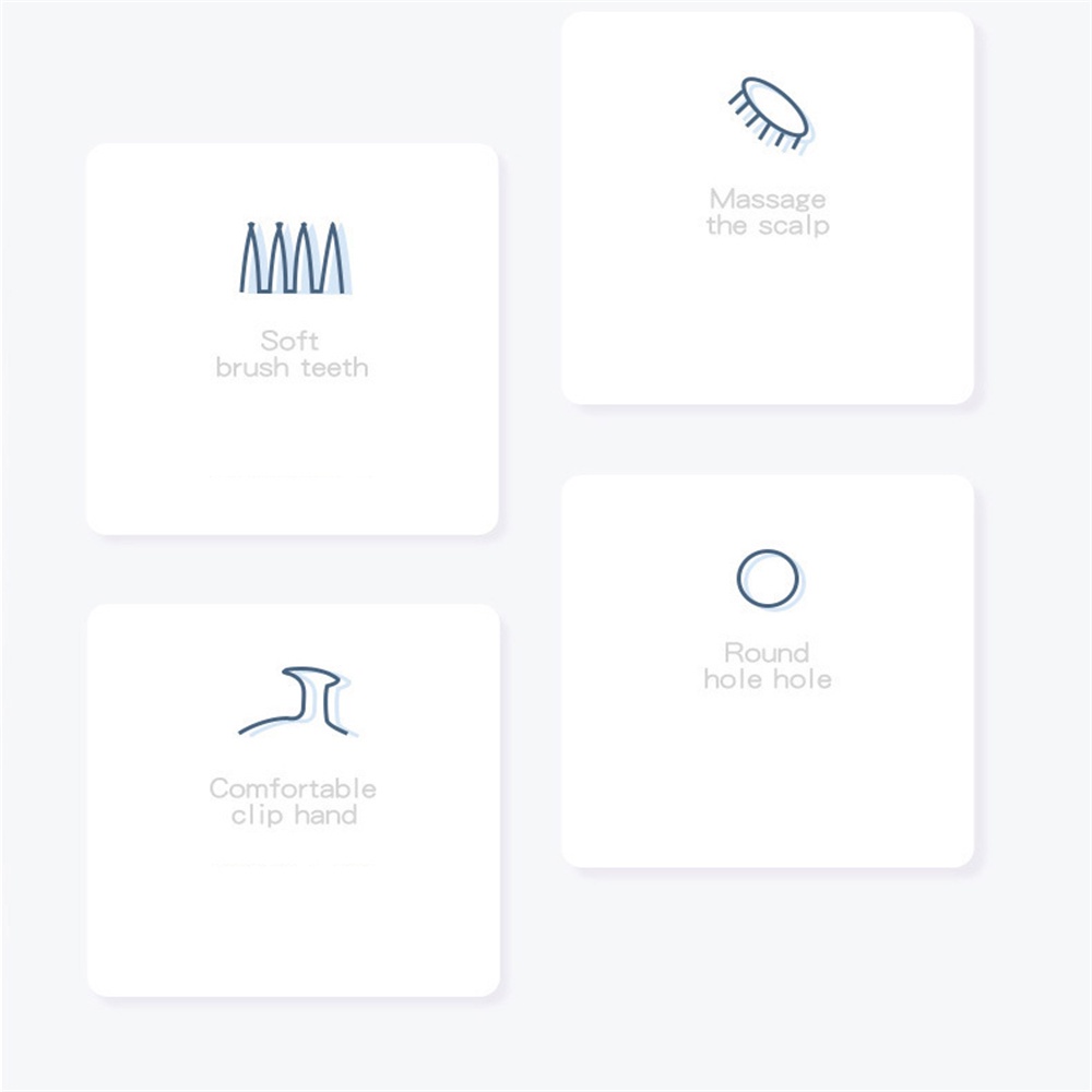 Bàn Chải Massage Da Đầu Bằng Silicone Tiện Dụng Cho Spa