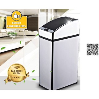 Thùng Rác Tự Động Cảm Ứng 6L Không Dây (Xài Pin), Cảm Biến Thông Minh Bằng Thép Không Gỉ.