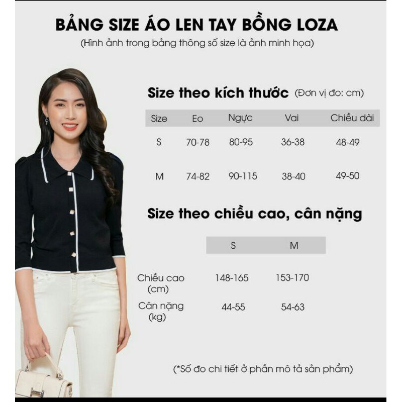 Áo len nữ LOZA tay lửng - LE8001 | BigBuy360 - bigbuy360.vn