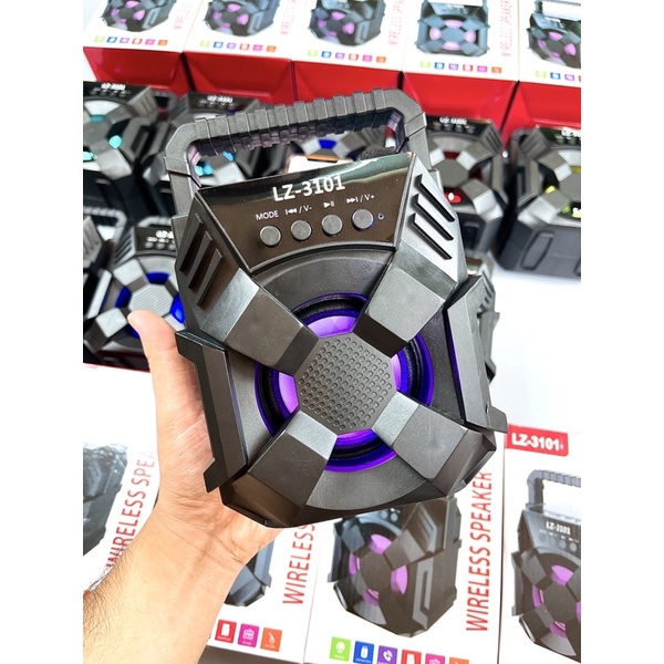 Loa Bluetooth không dây âm thanh siêu hay dung lượng pin thời gian lâu nhỏ gọn,đèn led nhấp nháy,Hỗ trợ cắm thẻ nhớ USB