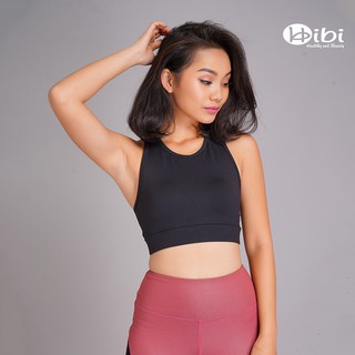 Áo tập yoga phủ da ba lỗ Hibi Sports BA504 Sản phẩm kèm mút nâng ngực