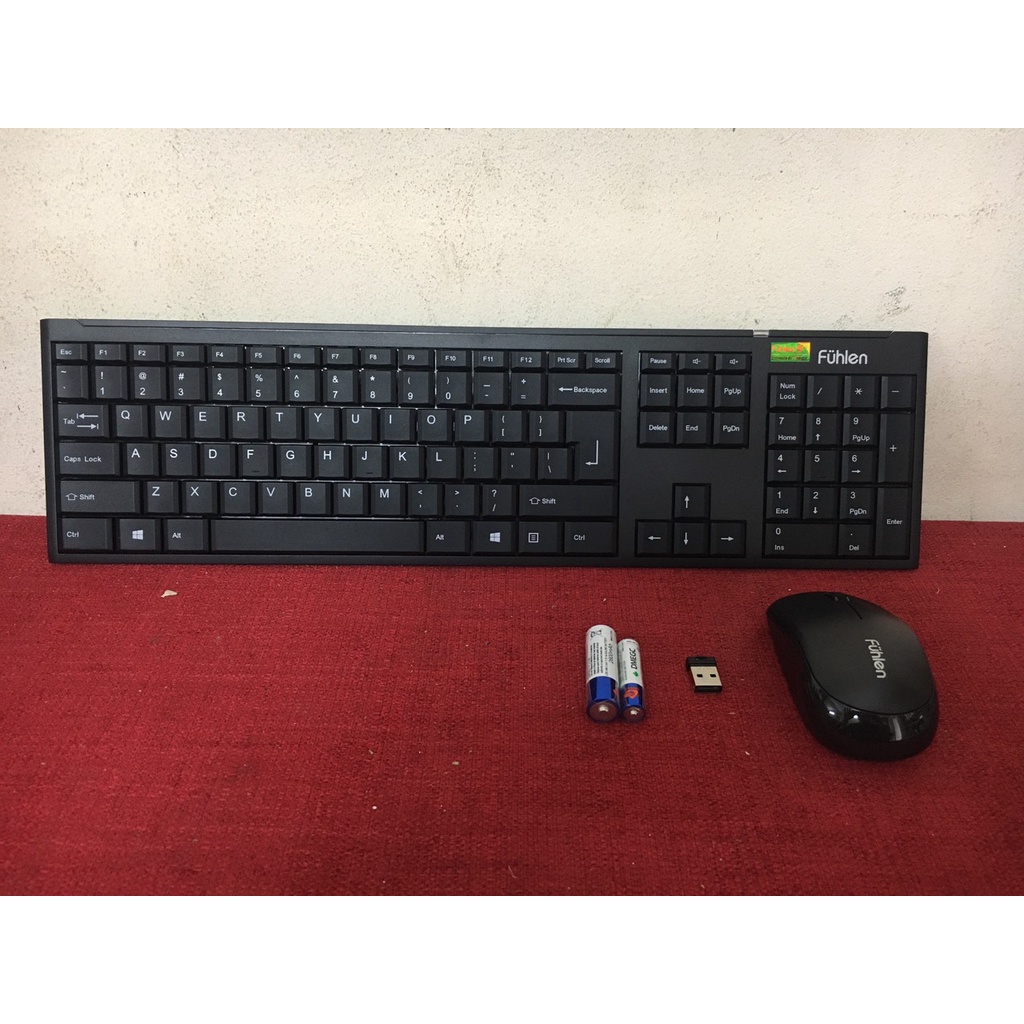 Bộ phím chuột không dây Fuhlen A120G, Ensoho E-116CB - Hàng chính hãng