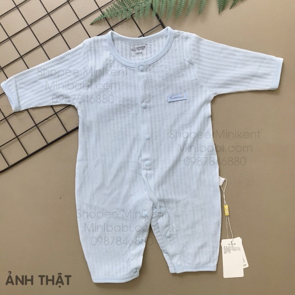 Body dài tay - bodysuit cotton mỏng mát cho bé